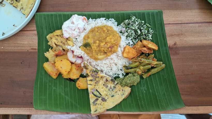 Cooking with Arun & Tamil Family - Sitting down to eat the food you made