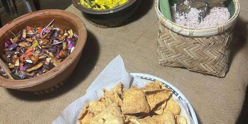 Ella: Traditional Sri Lankan Cooking Class - Entering Chamathka’s open-air kitchen