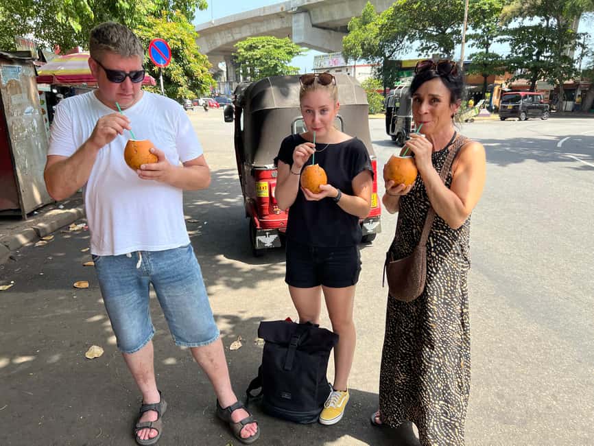 From Negombo: Colombo City Tour by Tuk Tuk with Hotel Pickup - Tea tasting, street food, and the optional shopping stops