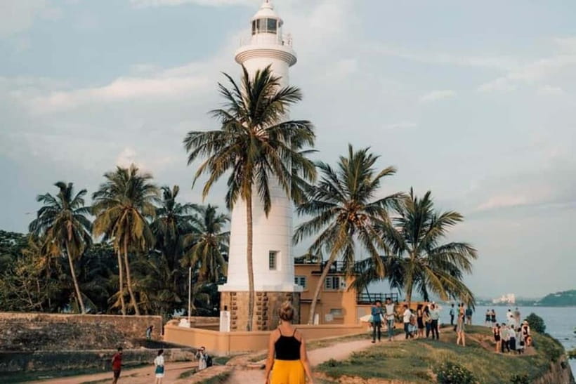 The lighthouse inside the ramparts of Galle Fort