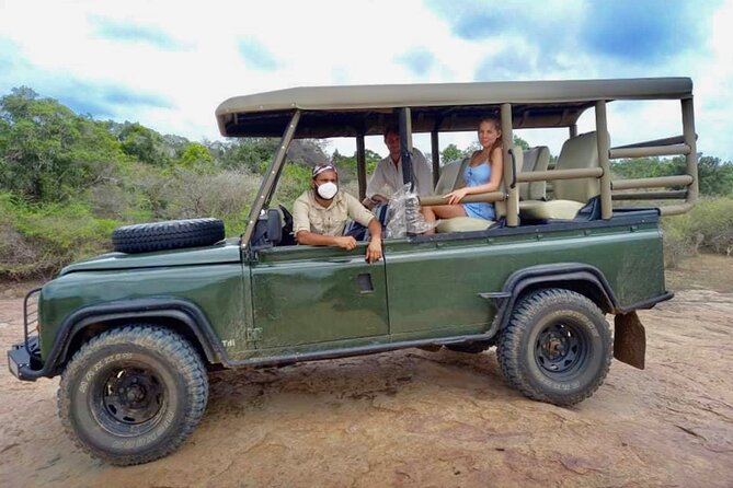 Guided Leopard Safari in Yala National Park in a Land Rover Defender - The Land Rover Defender and the view from your seat