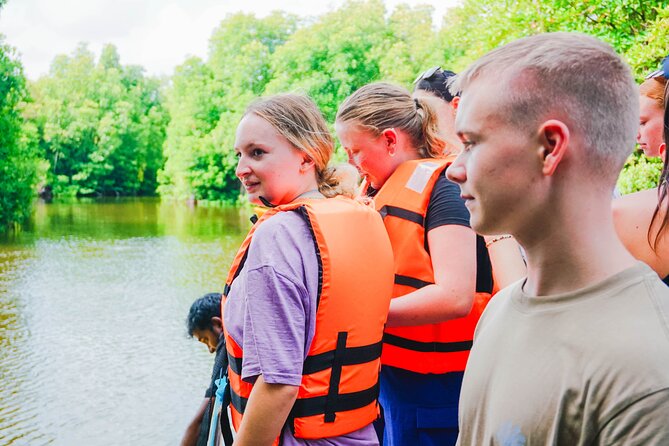 Kayaking Adventure on serene waters through mangroves, Akurala - The train crossing adds a jolt of adventure