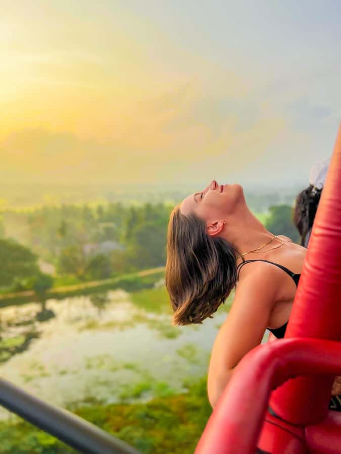 Sigiriya: Hot Air Balloon Ride - The first lift above Sigiriya country