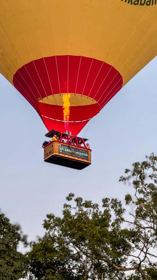 Sigiriya: Hot Air Balloon Ride - What you can see from the basket