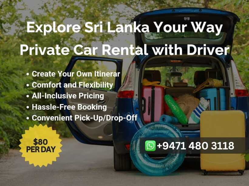 Sri Lanka Car Rental with Driver - 3 Days Minimum, 180km/Day - Is $80 good value for a group of three?