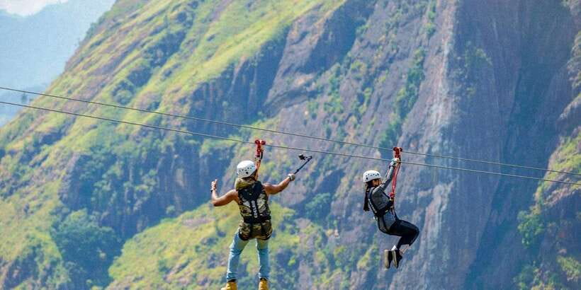 Zip Lining in Ella - Ella’s half-kilometre ride above the tea estates