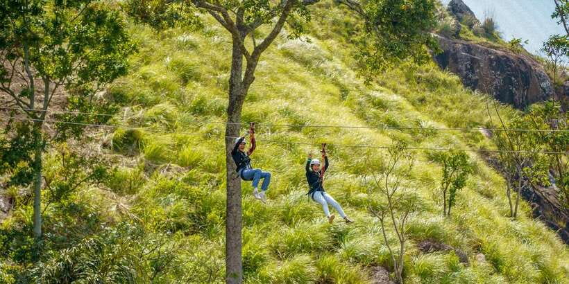 Zip Lining in Ella - What happens before you leave the platform